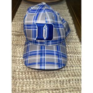 Duke Blue Devils gray and blue plaid adjustable Top of the World brand hat
